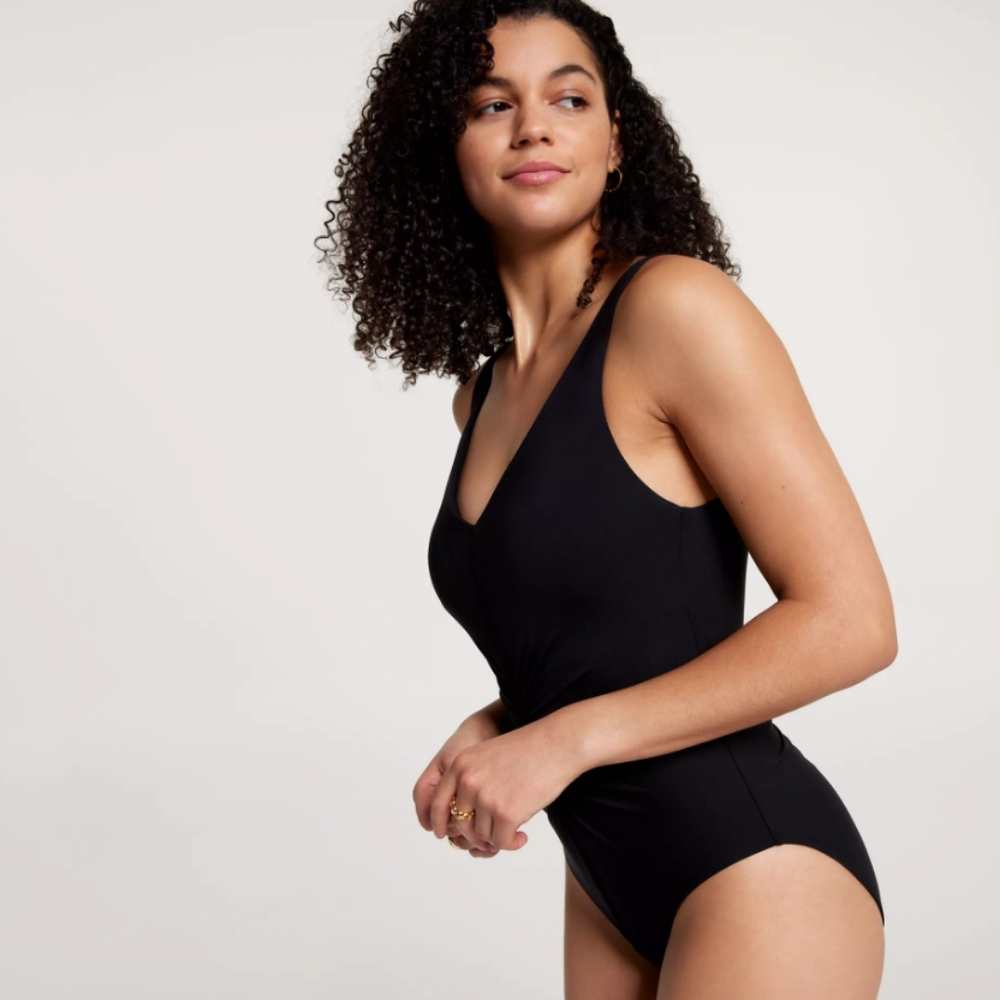CALIA Ruched One Piece Swimsuit